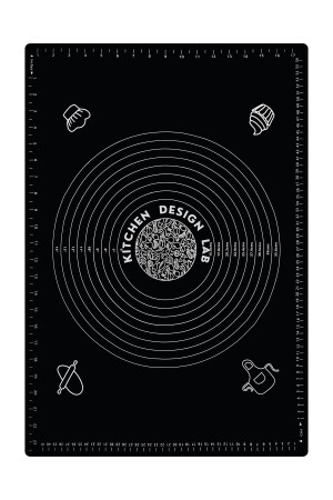 MNZ-Black 1 . الجودة الرائعة السيليكون الأبعاد علبة متعددة الأغراض المتحركة 45 سم × 65 سم - Kitchen Design Lab