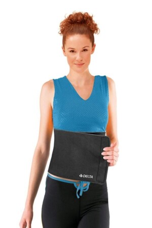 MNZ-Black حرارية سونا حزام المظهر الجلد (25 سم) DS 812 - Delta