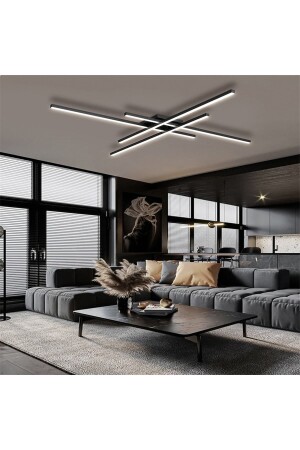 MNZ-Black 3 Light Color #2 LED Ceiling Lamp، شمع، الإضاءة الحديثة، الإضاءة الزخرفية CL50502 - CATLUZ