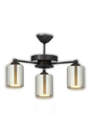 MNZ-Black 3-piece عصرية خمر الزجاج المضخم النموذج الشنابل LMBDR35881 - Lambadar