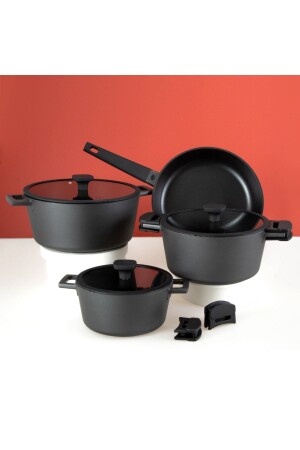 طباخ MNZ-Black 7 Piece معدنيات معدنية 500 مجموعة 01.02. 1943 - Jumbo