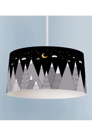 MNZ-Black and White Mountain نمط غرفة الأطفال معلق الشنابل TLAV-231 - Talia Home