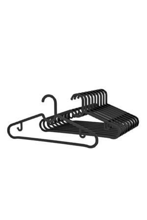 ملابس من نوع MNZ-Black Black Hanger 10 قطع ديكوليف -spruttıg بنطال بلاستيكي 11-20 - Ikea