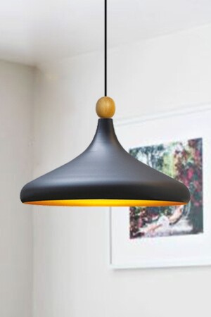 بطل MNZ-Black Champion الخشب ذو رصاصة واحدة شمعية Pendant Lamp غرفة المعيشة المطبخ المفتاح مصباح مصباح إضاءة شمعية BMM2066XXW - Bamyum