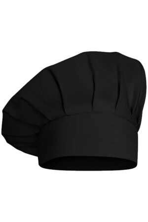 MNZ-Black Chef Hat مطبخ مطبخ الفطر قبعة 304310335 - medusaforma