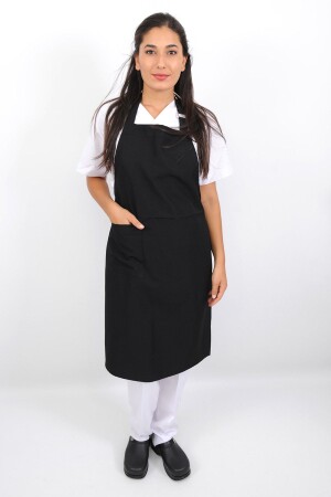 MNZ-Black Cook Apron AŞ-018 - Lobby Uniform
