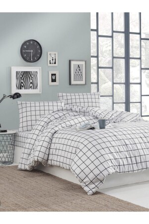 MNZ-Black شيكر رينفورس القطن غطاء غطاء الملفوفة مجموعة واحدة CRW1407 - CARWEN TEKSTİL