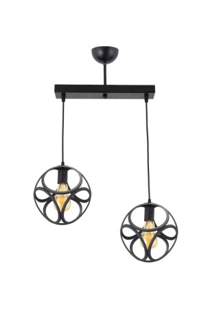 MNZ-Black Double Modern Circle Cube Model Lamp Pendant Chandelier LMBDR35381 - Lambadar