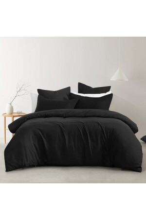 مجموعة غطاء غطاء من غطاء MNZ-Black Duvet Set مزدوجة LVNS-N-57 - NANOSOFT