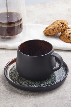 (MNZ-Black Galactic Single Tea Cup Set) 300 مليل - Karaca