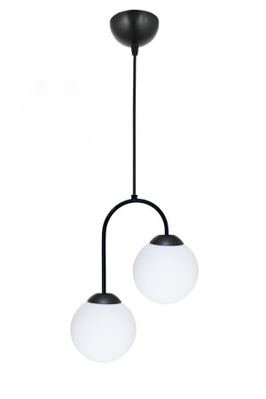 MNZ-Black مضاعفة عصرية Glop أسود مصباح العجلة شمعة مع الزجاج الأبيض LMBDR35081 - Lambadar