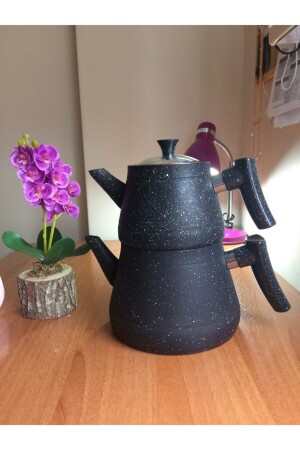 MNZ-Black Granite Teapot pkgc1001 - Pak Home