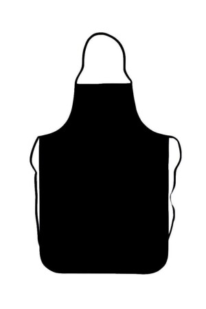 MNZ-Black Hanging Dish Apron المعدن 70x120 سم 22609 - Omnisoft
