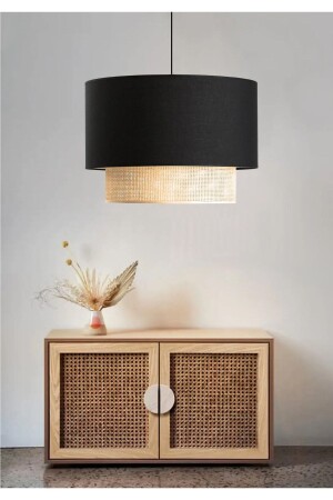 MNZ-Black Headed Pendant Chandelier مع الأنسجة الداخلية Ayd-3275 AYD-3275 - HOMİNG