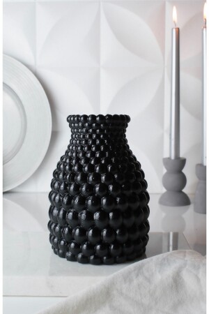 (MNZ-Black Honeycomb Vase) - Lalezen Home