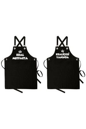 MNZ-Black King Queen المطبوعة في المطبخ - Enmalife