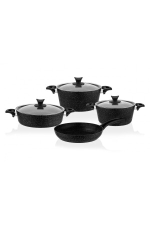 MNZ-Black Mastercook Pot Set SİYAHCOOK - Taç