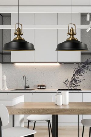 MNZ-Black Noble Double Chandelier القديمة الرأس الراجعية مصباح اللؤسسة المطبخ غرفة المعيشة مقهى الشنادلات BMM7152 - Bamyum