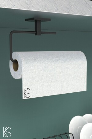 MNZ-Black Paper Roll Towel Holder ناجب ناجب ناجب - Kilinç Store