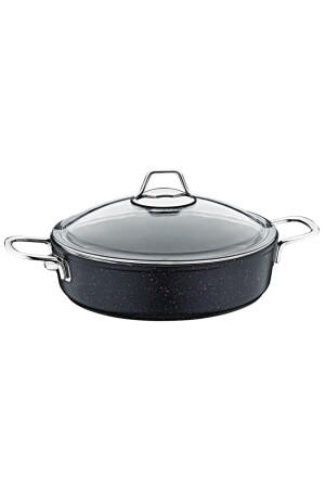 MNZ-Black Pearl 30 سم كاسيرول قصيرة TEK SK3004 - OLİKA