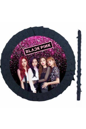 MNZ-Black Pink Pinyata 42 سم + عصا Pinyata0J-03 - Parti Dükkanım
