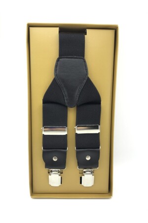 MNZ-Black Salopet trouser Suspencer SLP1065ASK - Elegans Giyim Aksesuar