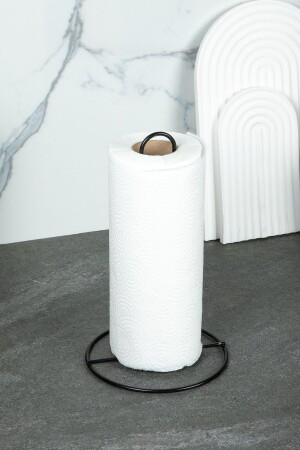 MNZ-Black Series Metal Paper Towel Holder عمودي منشفة محفظة النابكين متوافقة مع المفاتيح القياسية والكبيرة - Doreline