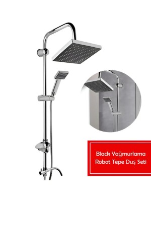 MNZ-Black Sprinkler روبوت رأس دش مجموعة HF-4404 - Hitfoni