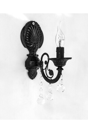 MNZ-Black Stone Sconce - Berk Avize