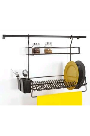 MNZ-Black معلقة رف الأطباق ورف العطور SÜT04SYH - moderno