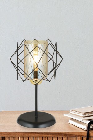 MNZ-Black Table Lamp Island فخم شمعة AK000408 - Kraliçe