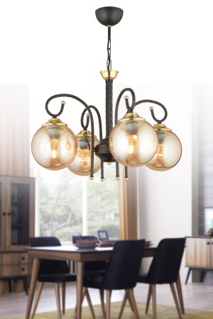 برج MNZ-Black Tower 4 قطع عسل كرة الزجاج المتحول إلى أسفل فخمة الشنارة TYC00365389773 - Genel Markalar