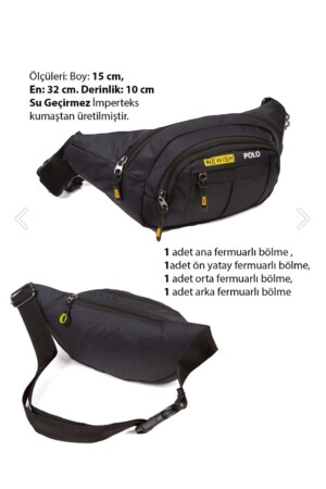 MNZ-Black سماعات سماعة مضادة للماء USB Port كتف وكمبالي حقيبة يومية - Newish Polo