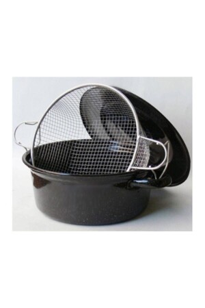 مادة MNZ-Black Wire Chip Frying Pan مع غطاء الميكرو 26 سم Fma04959 PRA-1544894-9626 - Kardelen