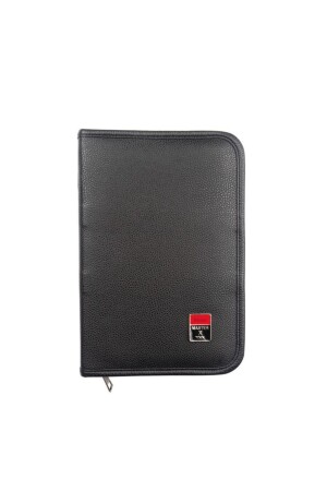 MNZ-Black Zippered Leather مصنوعة من الجلد المحمول صلّاح شعر الحلاقة مقصص الجناح المواد الحقيبة 8 أجهزة Ct-102 - Kassai