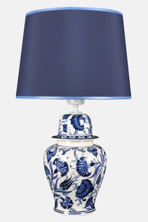 MNZ-Bleu Blanc Shah Vase Lampshade طليبان كرنشن زرقاء qdecvazo002 - Qdec