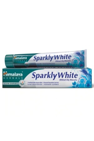 MNZ-Blineness Radiant Herbal Whitening Toothpaste - خالية من الفلوريد - خالية من بارابين - إنزيم الأعشاب - 75 مل - Himalaya Since 1930