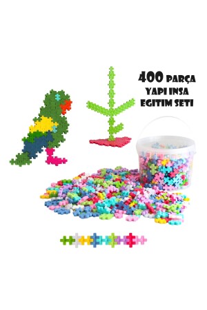 MNZ-Blockland 400 قطعة لعبة بناء وبناء مجموعة بناء إبداعي تصميم بيكسل التعليمية Minecraft - Happens