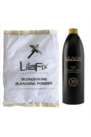 مادة تحفيز النفايات من مسحوق MNZ-Blue 500 Gr + 20 حجم الأكسيد 1000 مل - Lilafix