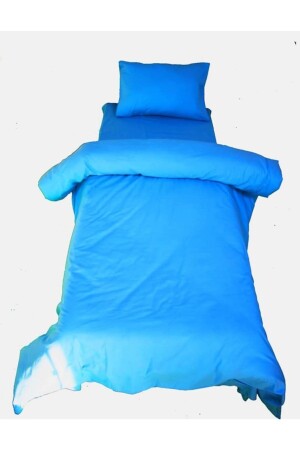 MNZ-Blue Duvet Cover Set Sheet فندق مرن النوم الوطني الوطني المضيف الموقع العسكري العسكري المباني العسكرية - Ricco Lifes