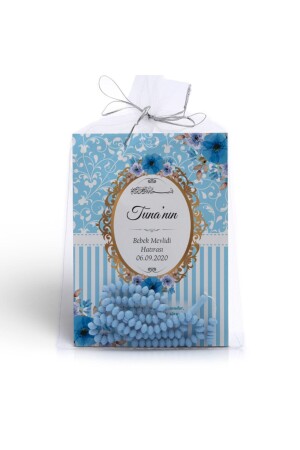 MNZ-Blue Flower هدية مصممة لطفل ياسين جوز كتاب Mevlüt مجموعة مع الزهرة - حزمة من 10 EYS1-3 - Mutluluk Atölyem