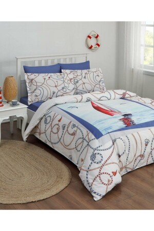 (MNZ-Blue Sailboat) غطاء غطاء واحد من القارب 416 - Özdilek