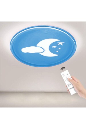 MNZ-Blue Sky غرفة الأطفال LED التحكم عن بعد شمعة Skychild - ABAJUR EVİM