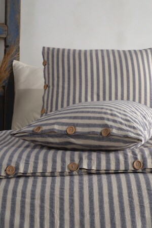 MNZ-Bluesky 100% قطن الخيط مرقوم غسيل غطاء واحد غطاء 160*220 BSKYTKT - Macas Home