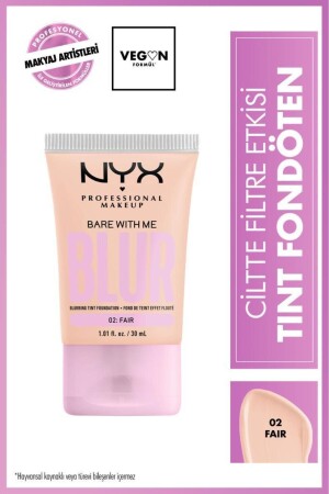 مؤسسة MNZ-Blur Tint مع تأثير تصفية على الجلد - معرض 02 - Nyx Professional Makeup