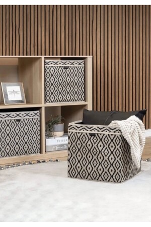 منظمة الرف MNZ-Bohe & مربع الرف الموافقة الصندوق & السلة 30 x 30 x 30 - Seza Home