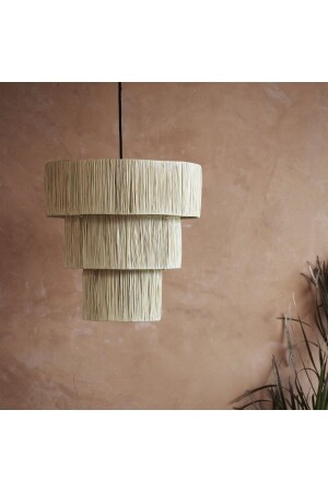 MNZ-Bohemian Candelier، Candelier rustic، Raffia Candelier، Candelier طبيعي، رافيا Candelier، Casual Candelier، إضاءة - mammoly