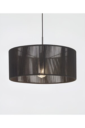 MNZ-Bohemian Chandelier، رستيك شاندليير، جوت شاندليير، شاندليير طبيعي، ويكر نسيج شاندليير، سوداء ش - mammoly