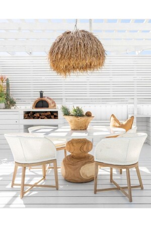 MNZ-Bohemian Chandelier، Rustic Chandelier، Raffia Chandelier، بانان فائبر Chandelier، كافيه Chandelier، شاندلير العادي، إضاء - mammoly