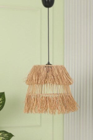 MNZ-Bohemian Natural Raffia Chandelier 48w0 - YLMZ